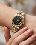 RUSTET-1040-BLACK WITH SIVER&GOLD-WOMEN EDITION