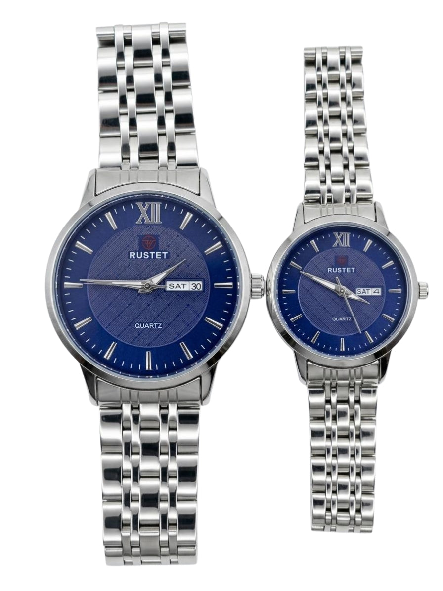 RUSTET-1006-BLUE WITH SILVER-COUPLES EDITION