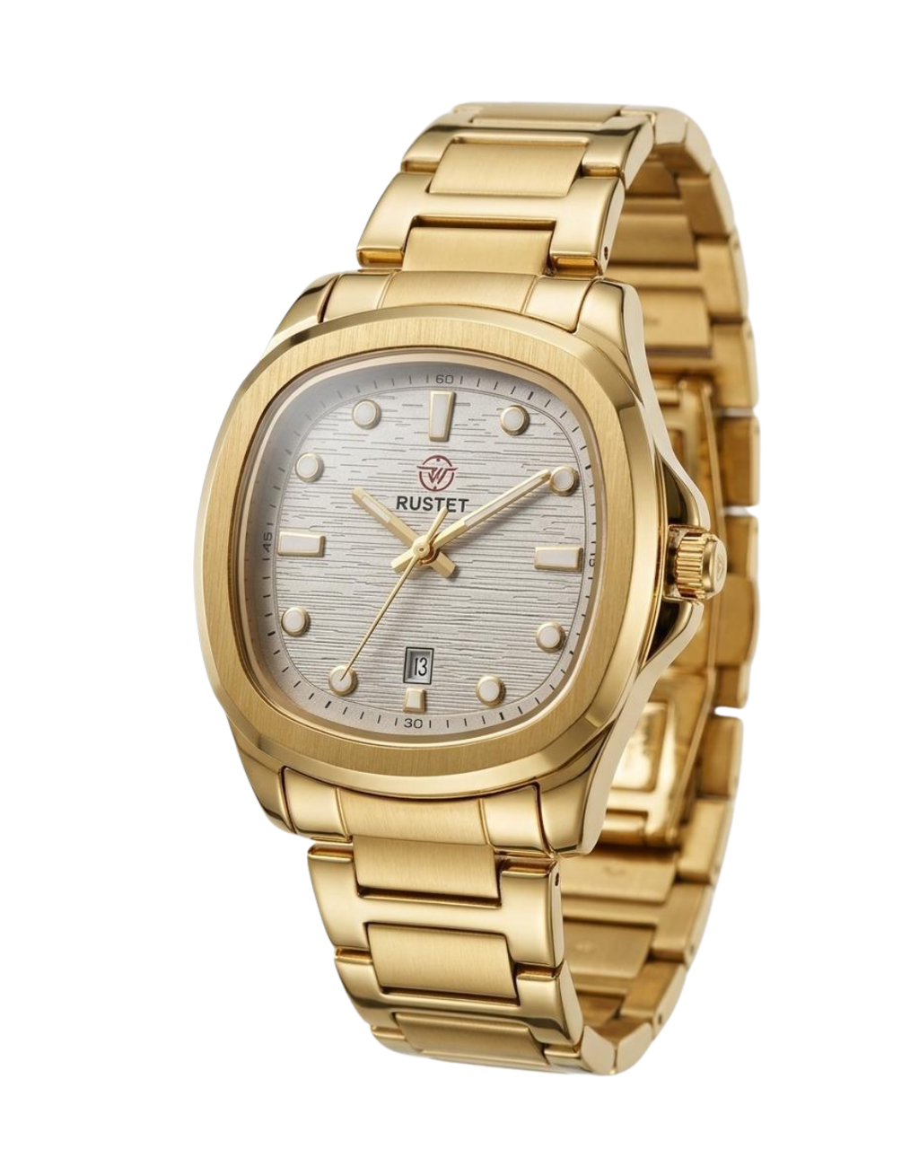RUSTET-1058-WHITE WITH GOLD