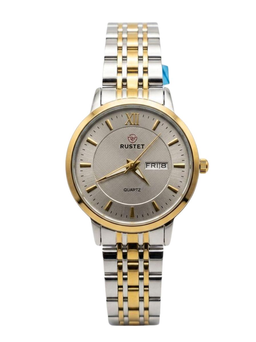 RUSTET-6006-GREY WITH SILVER&GOLD FOR HER