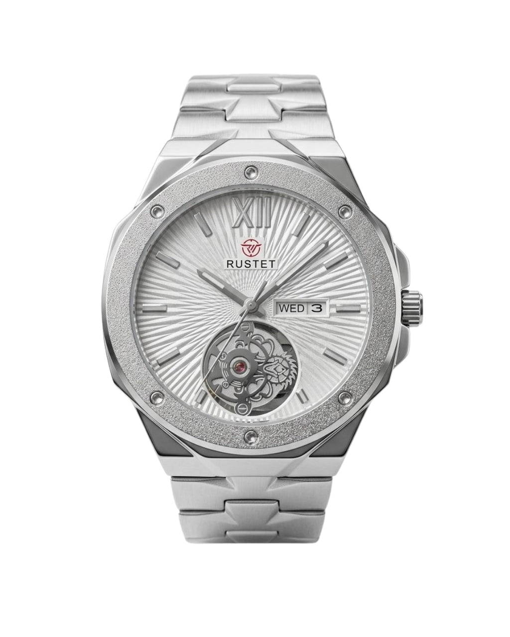 RUSTET-1053-SILVER WITH SILVER