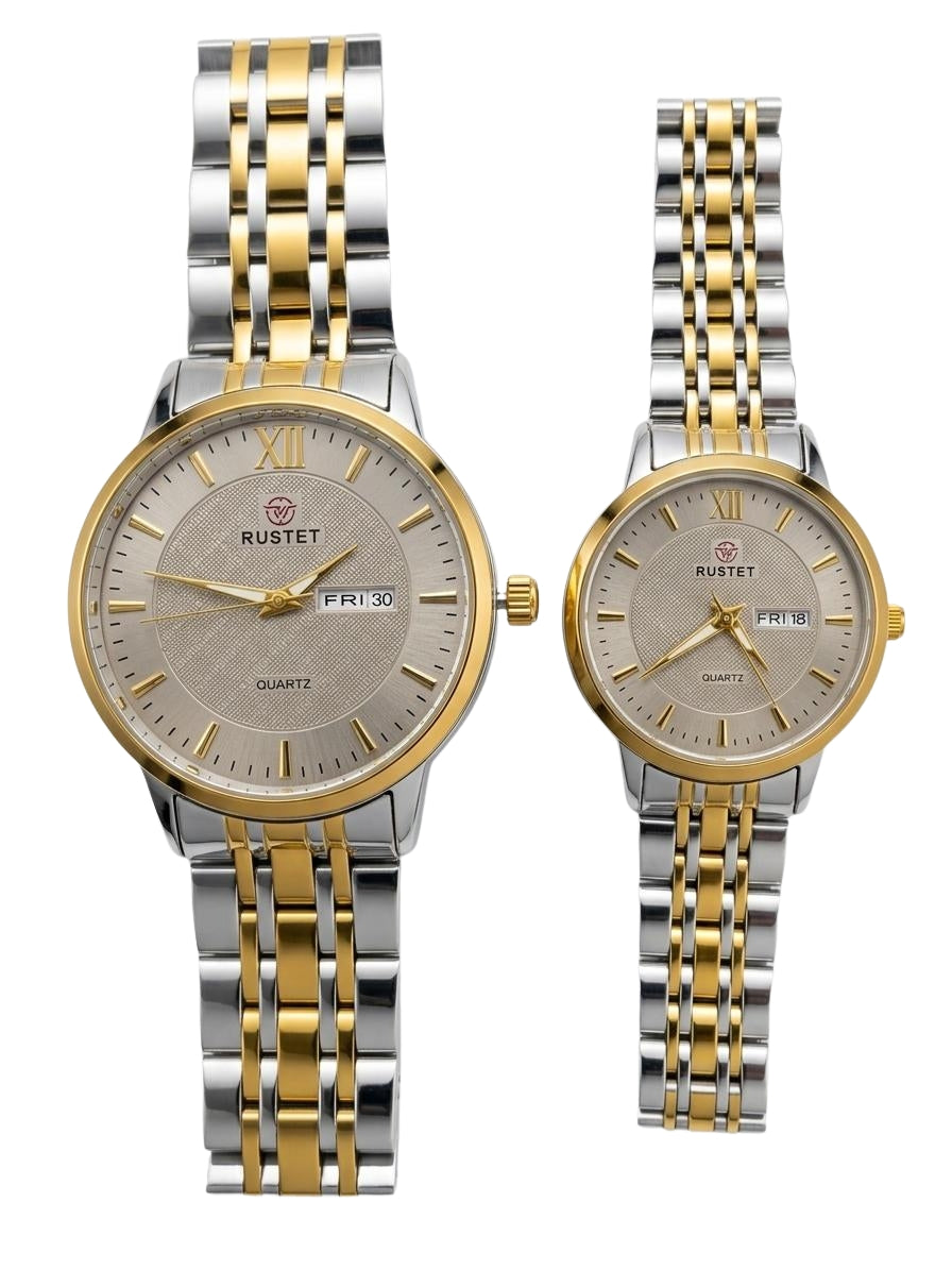 RUSTET-1006-GREY WITH SILVER&GOLD-COUPLES EDITION