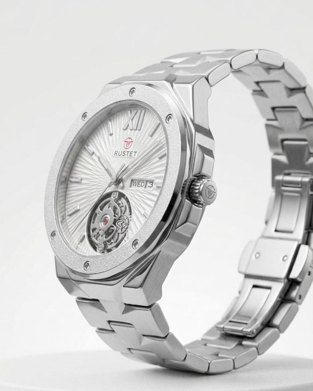 RUSTET-1053-SILVER WITH SILVER
