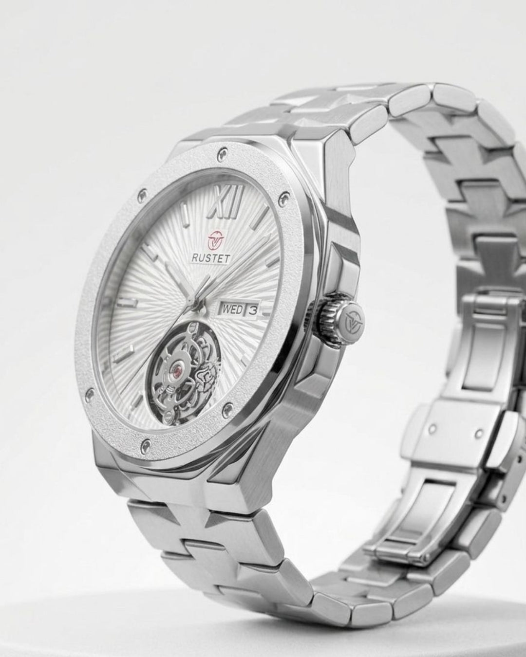RUSTET-1053-SILVER WITH SILVER