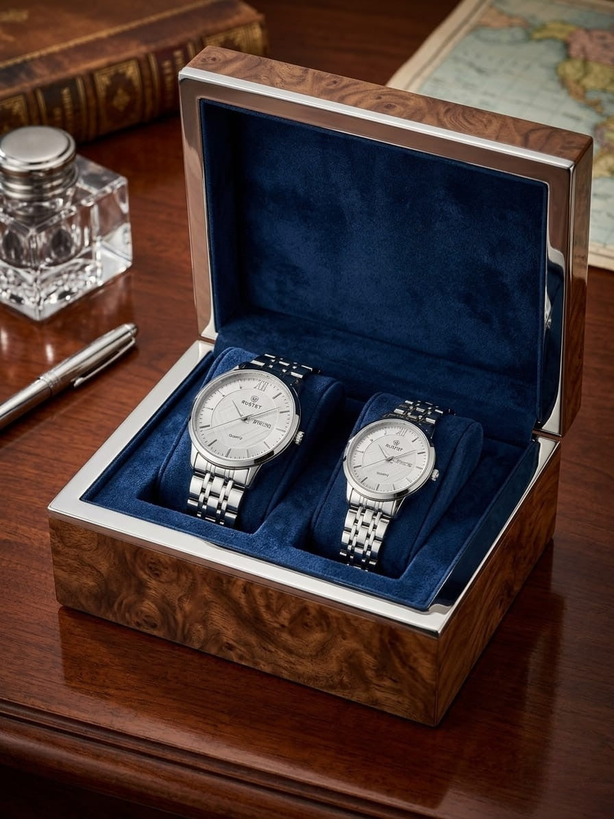 RUSTET-1006-WHITE WITH SILVER-COUPLES EDITION