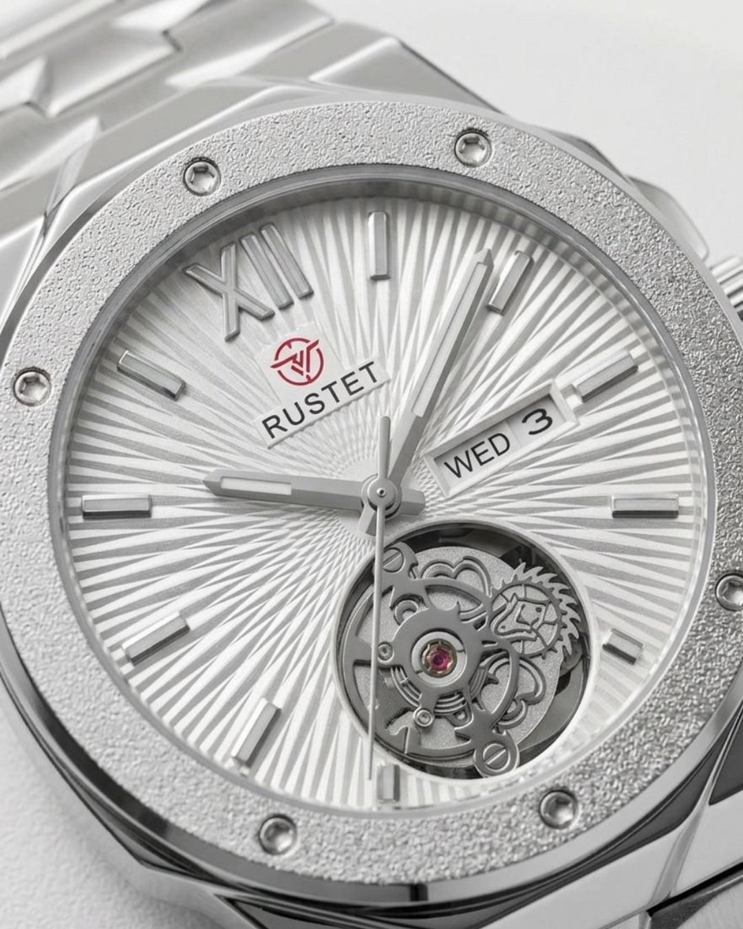 RUSTET-1053-SILVER WITH SILVER