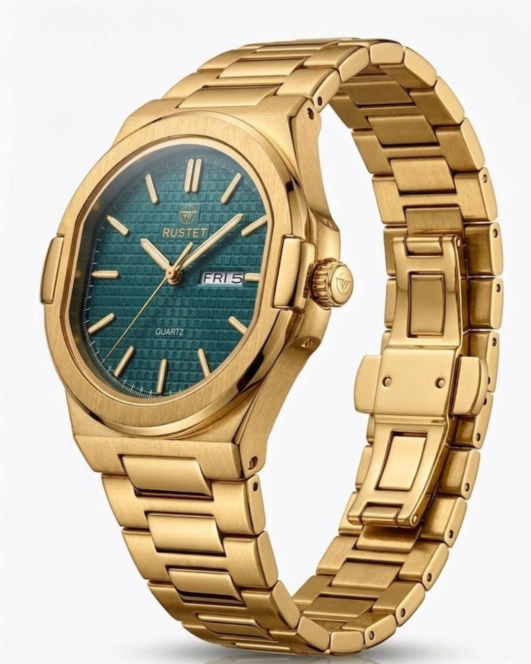 RUSTET-1045-GREEN WITH GOLDEN