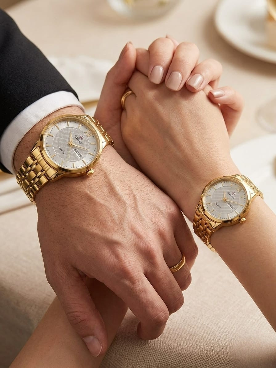 RUSTET-1006-WHITE WITH GOLD-COUPLES EDITION