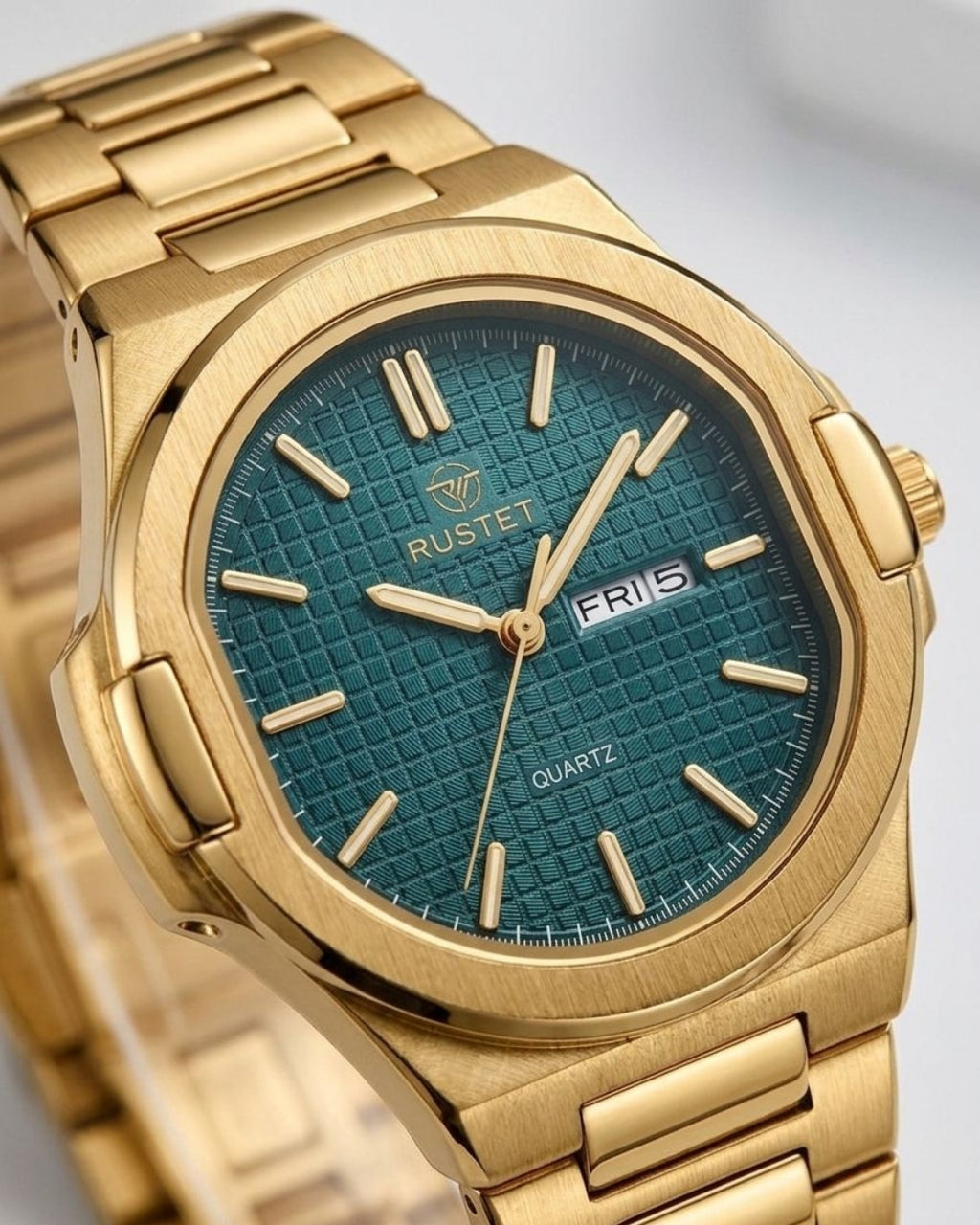 RUSTET-1045-GREEN WITH GOLDEN