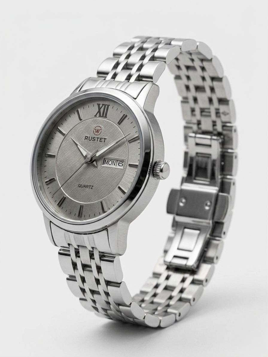 RUSTET-6006-GREY WITH SILVER FOR HER