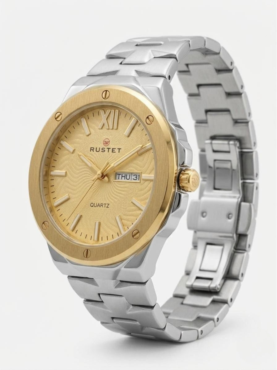 RUSTET-1053-GOLD WITH GOLD AND SILVER