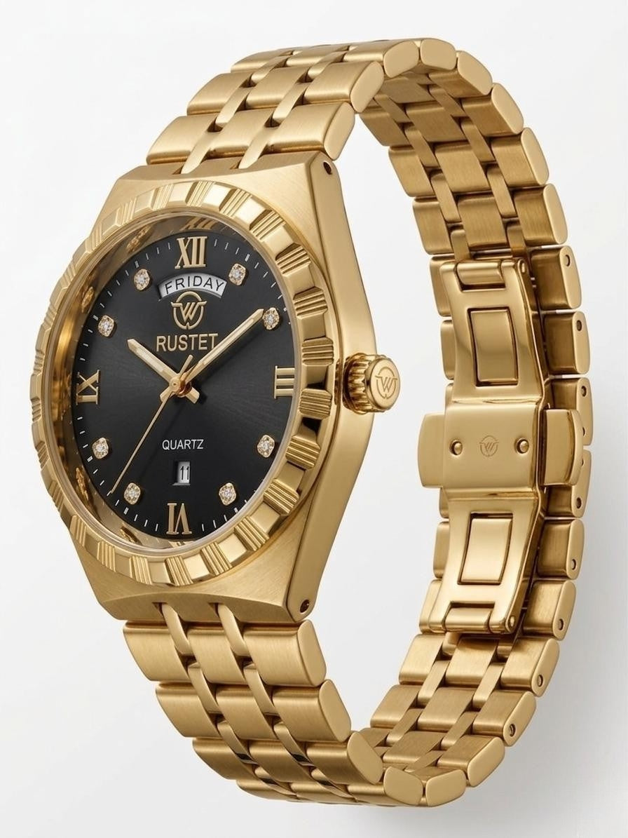 RUSTET-1062 BLACK WITH GOLDEN