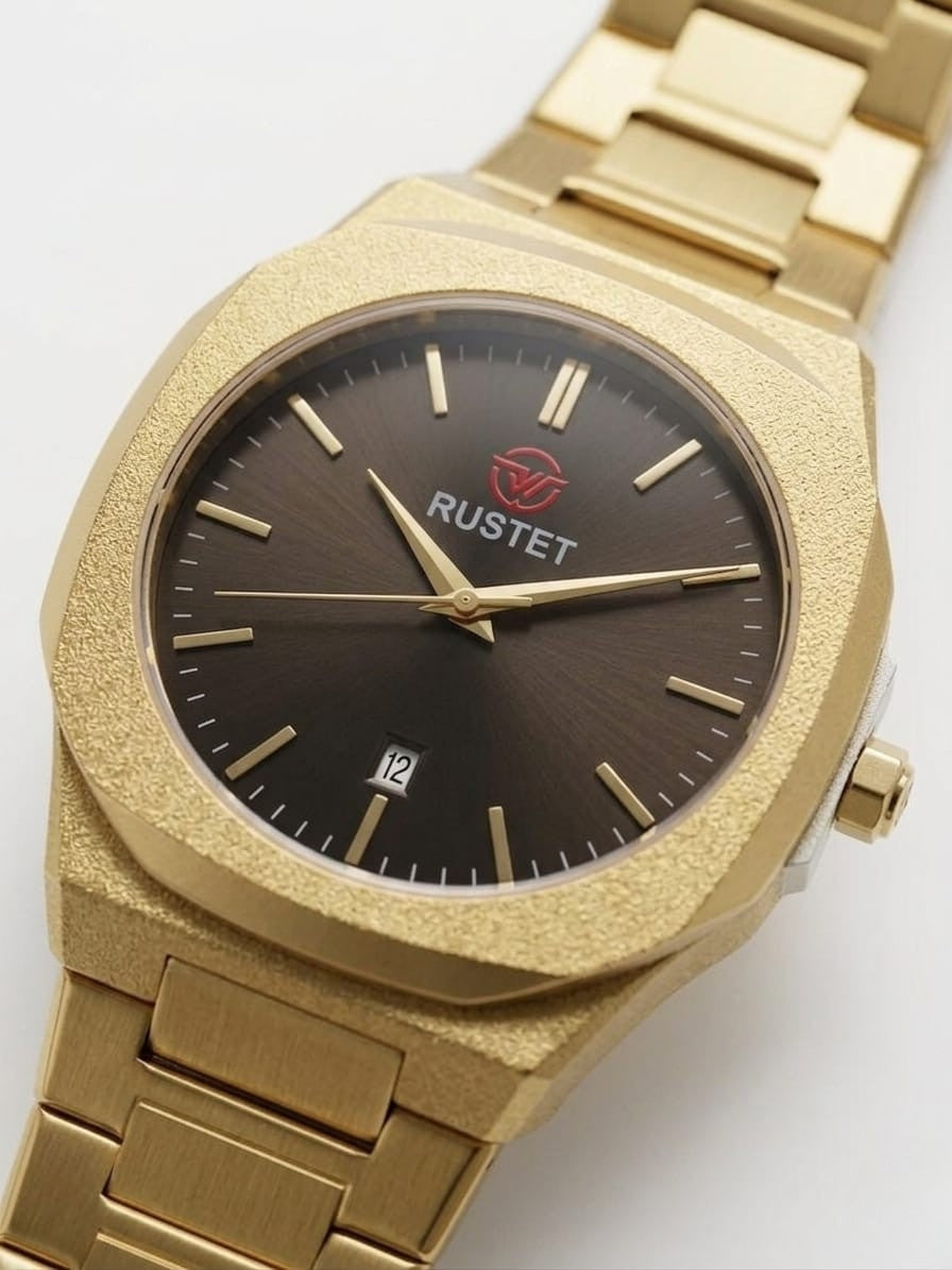 RUSTET-1019-BLACK WITH GOLD