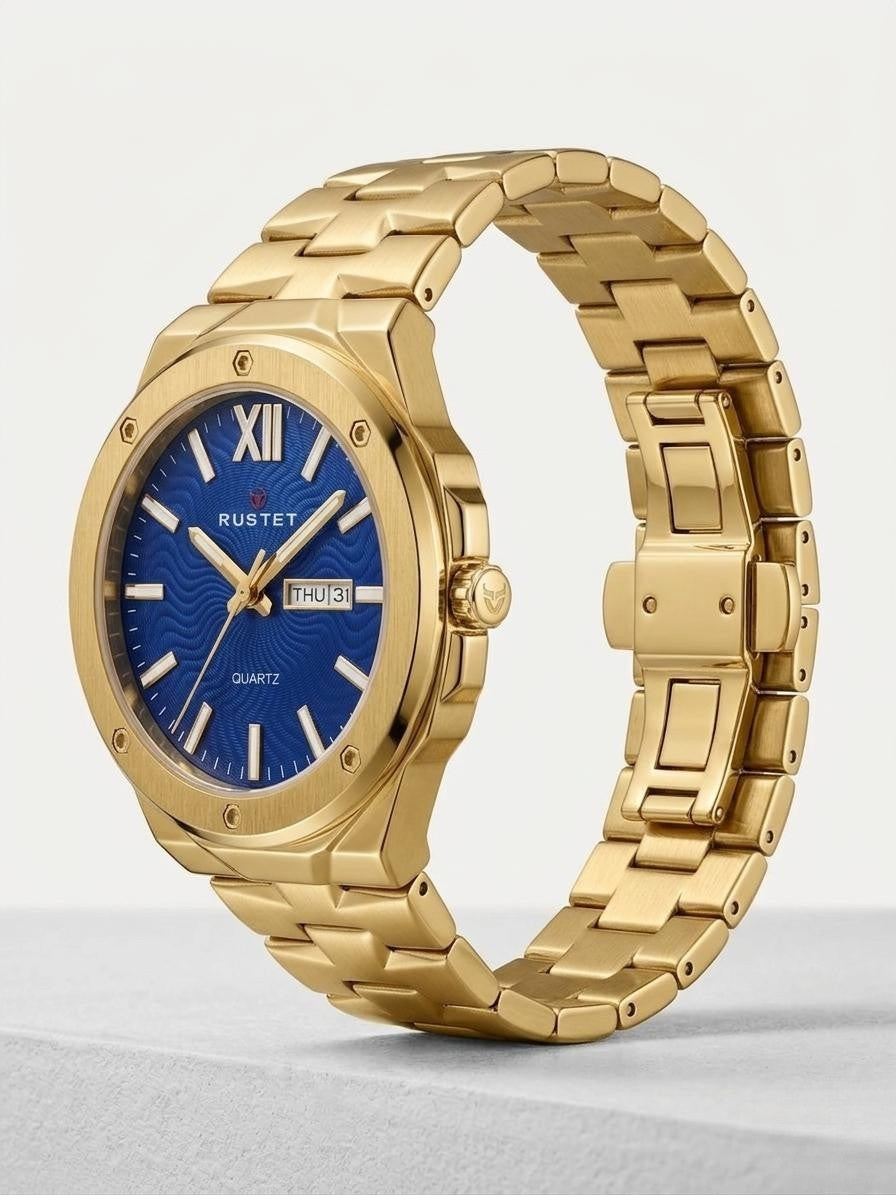 RUSTET-1053-ROYAL BLUE WITH GOLD