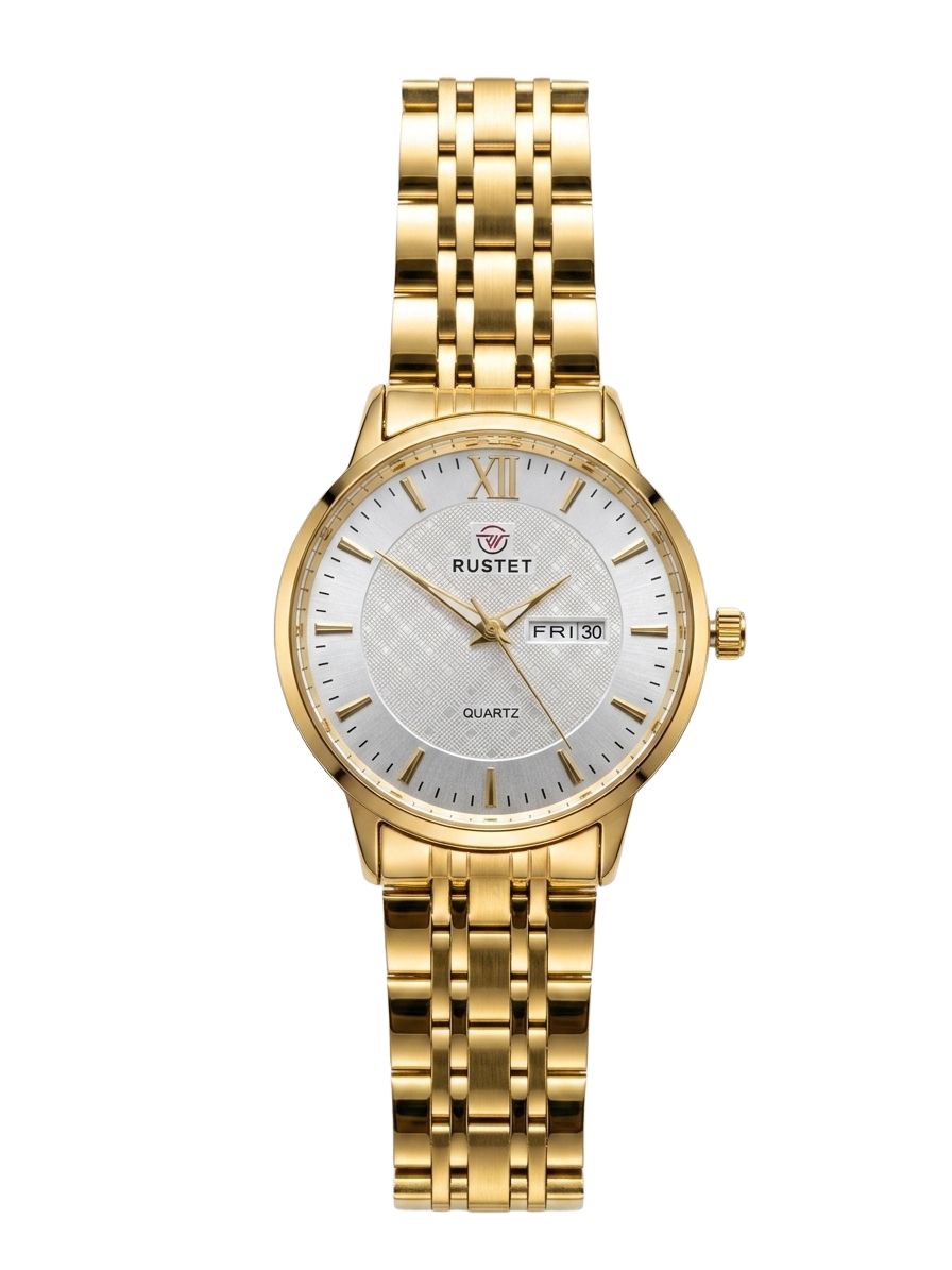 RUSTET-6006-WHITE WITH GOLD FOR HER