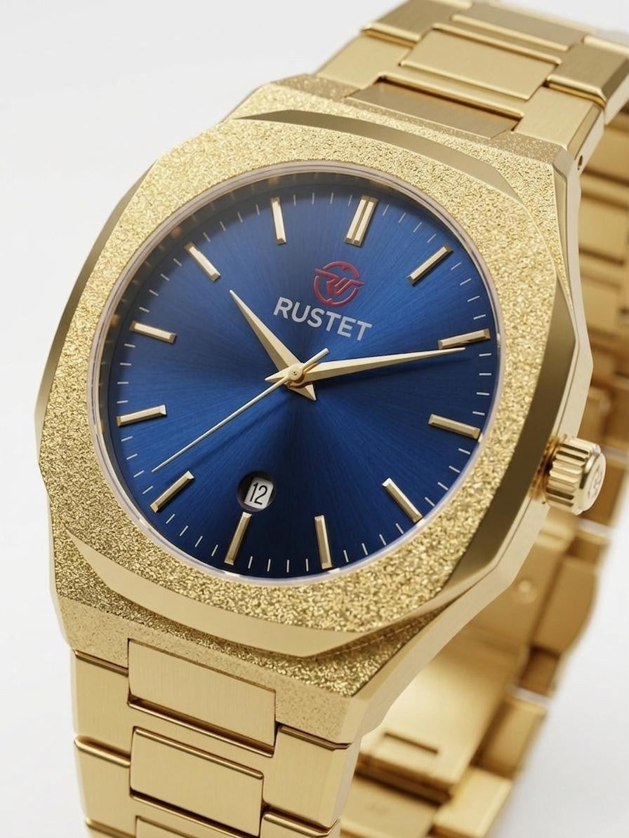 RUSTET-1019 BLUE WITH GOLDEN