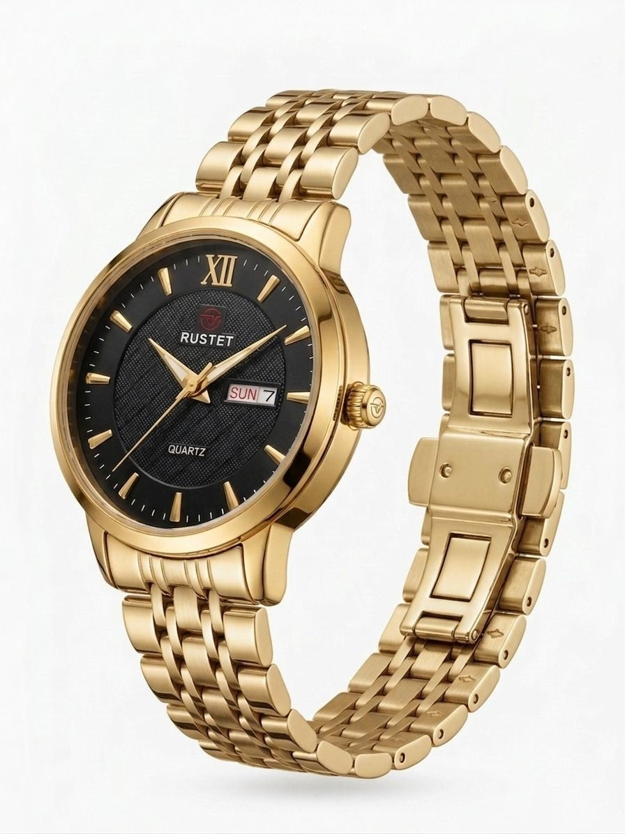 RUSTET-6006-BLACK WITH GOLD FOR HER