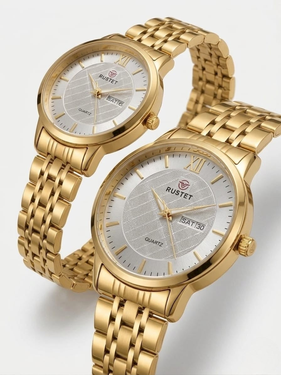 RUSTET-1006-WHITE WITH GOLD-COUPLES EDITION