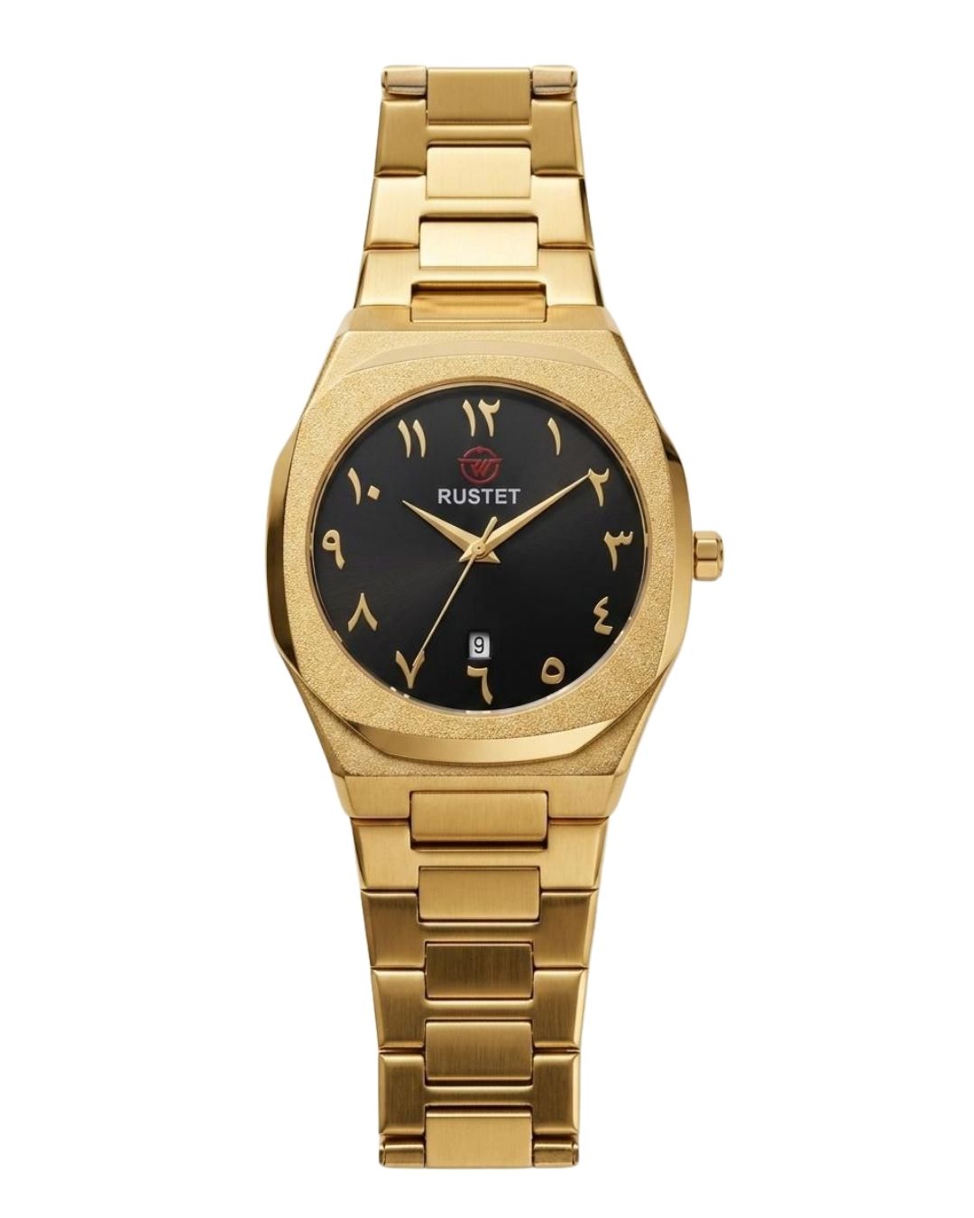RUSTET-1019 ARABIC DIAL EDITION-BLACK WITH GOLDEN