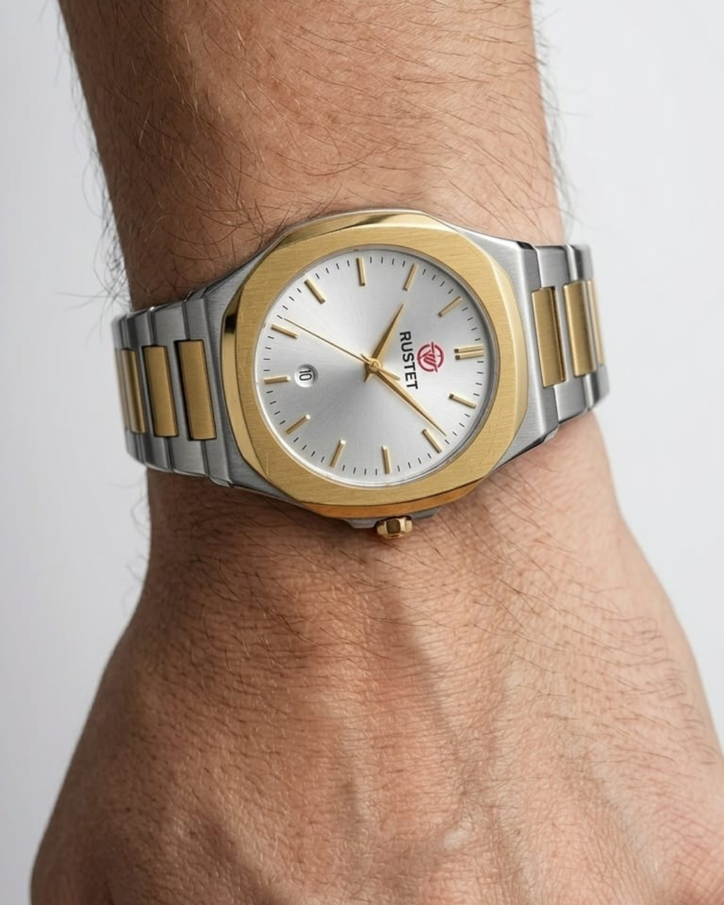 RUSTET-1019- SILVER WITH GOLD&SILVER