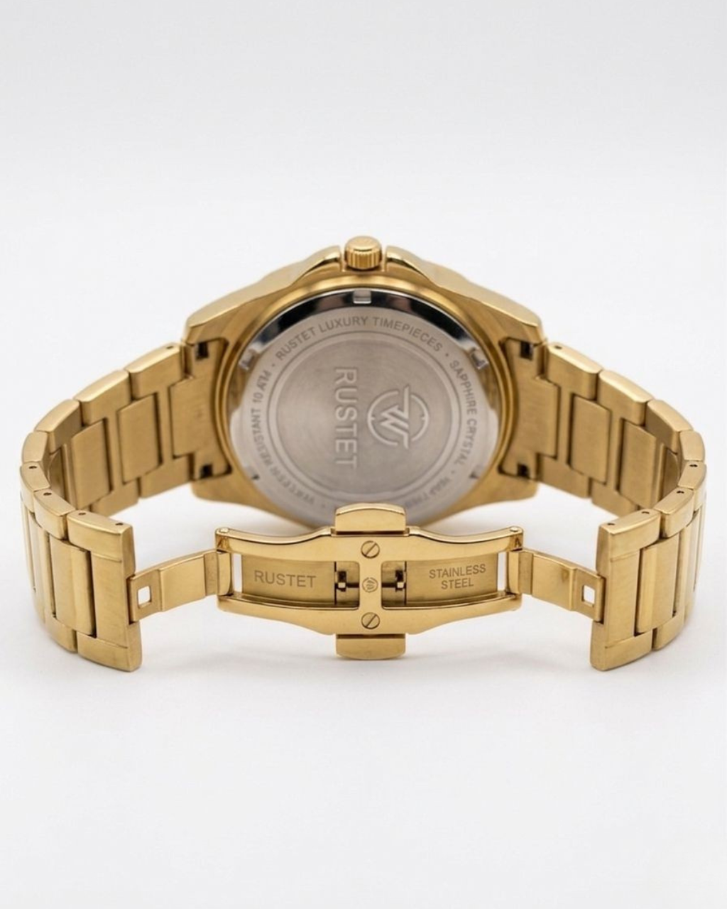 RUSTET-1058-WHITE WITH GOLD