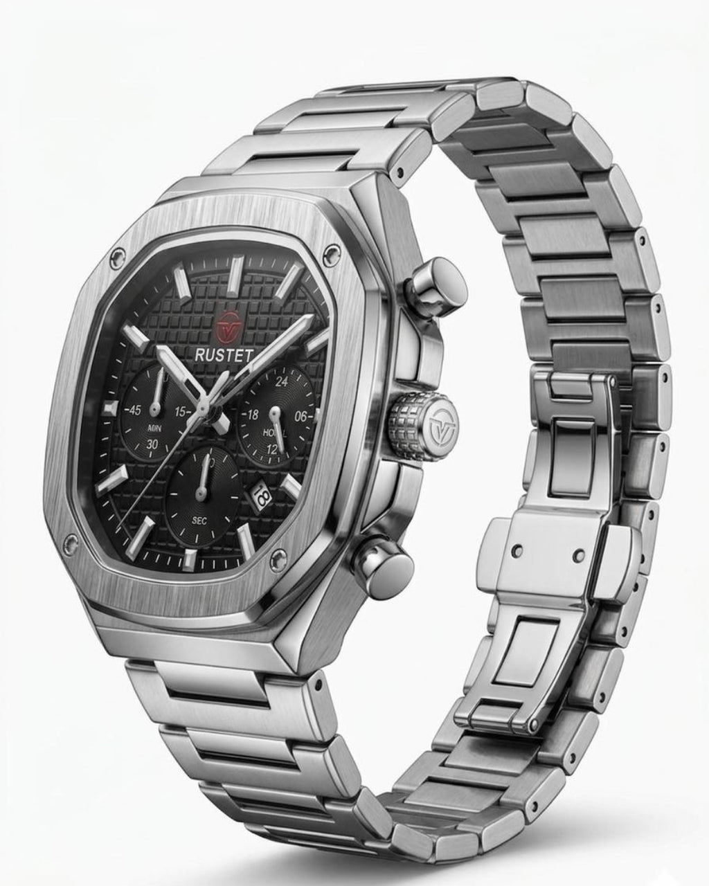 RUSTET-1065-BLACK WITH SILVER