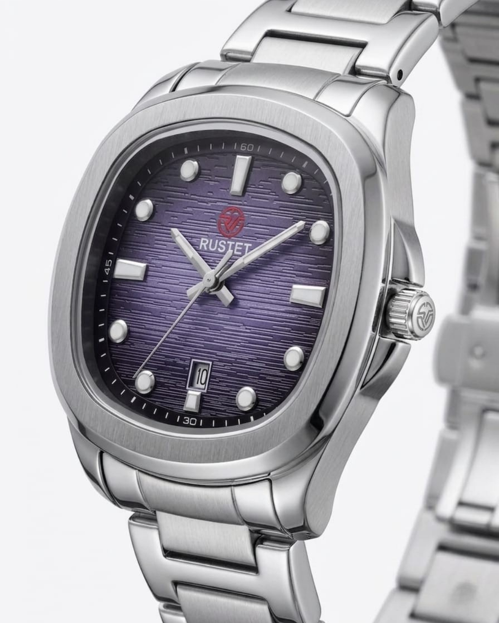 RUSTET-1058-PURPLE WITH SILVER