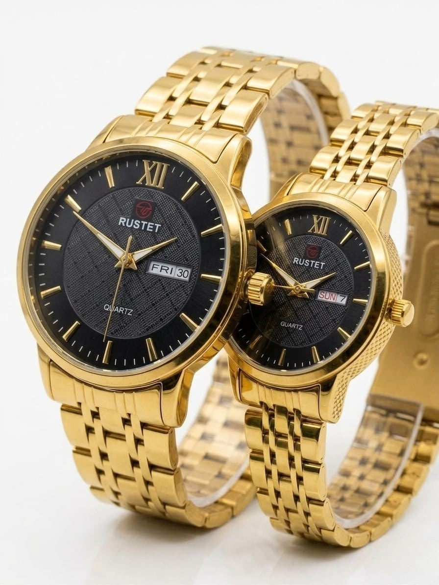 RUSTET-1006-BLACK WITH GOLD-COUPLES EDITION