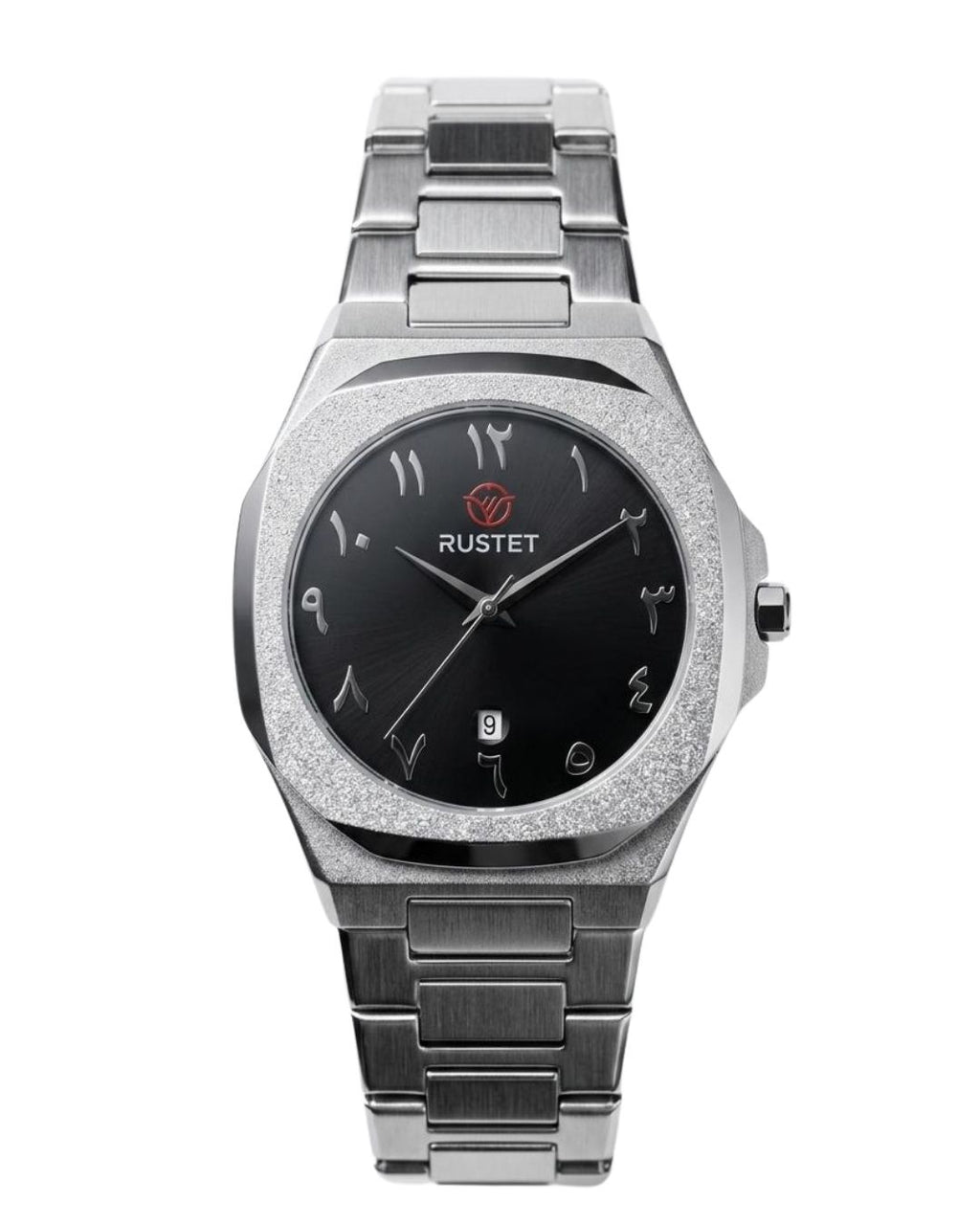 RUSTET-1019 ARABIC DIAL EDITION-BLACK WITH SILVER