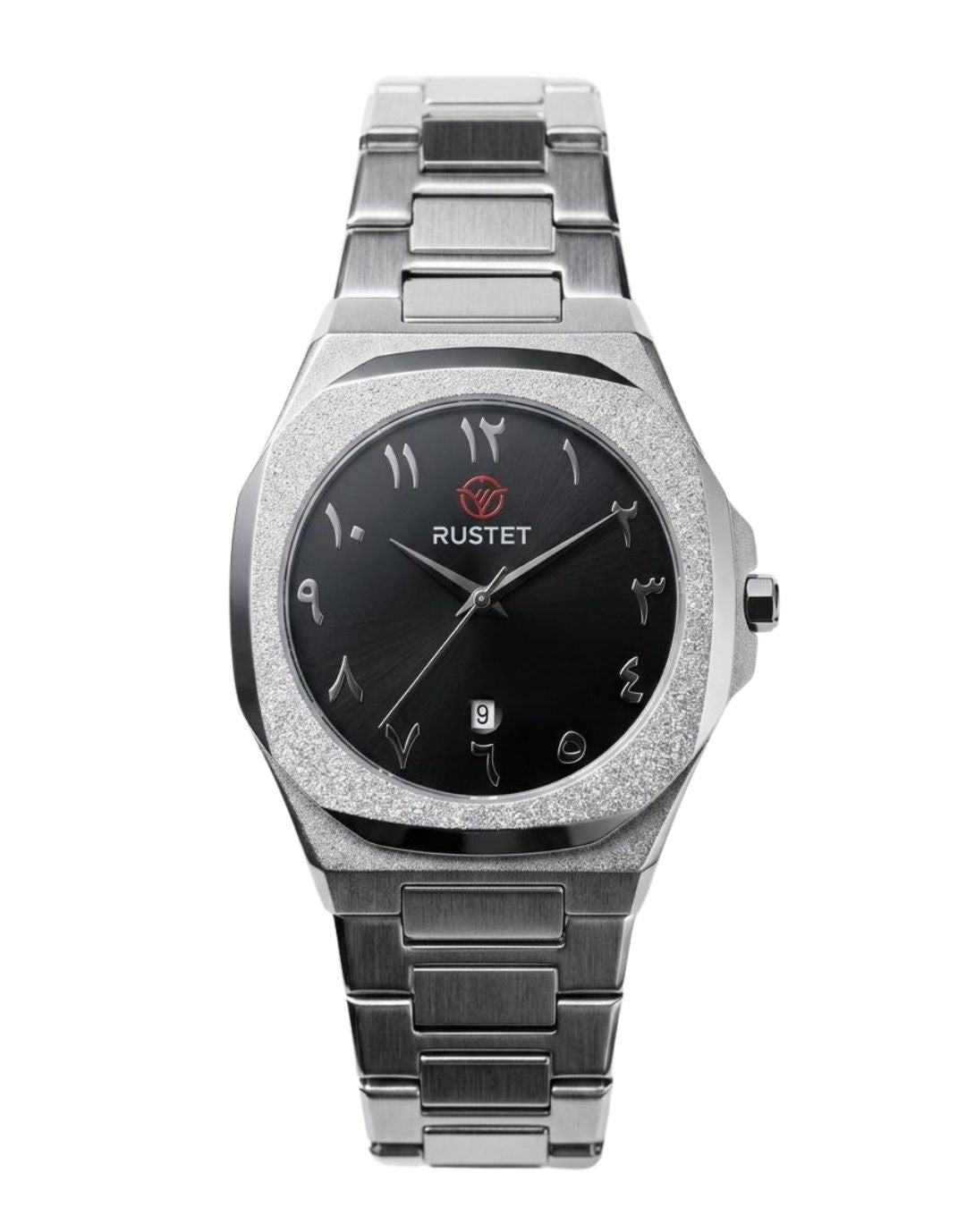 RUSTET-1019 ARABIC DIAL EDITION-BLACK WITH SILVER
