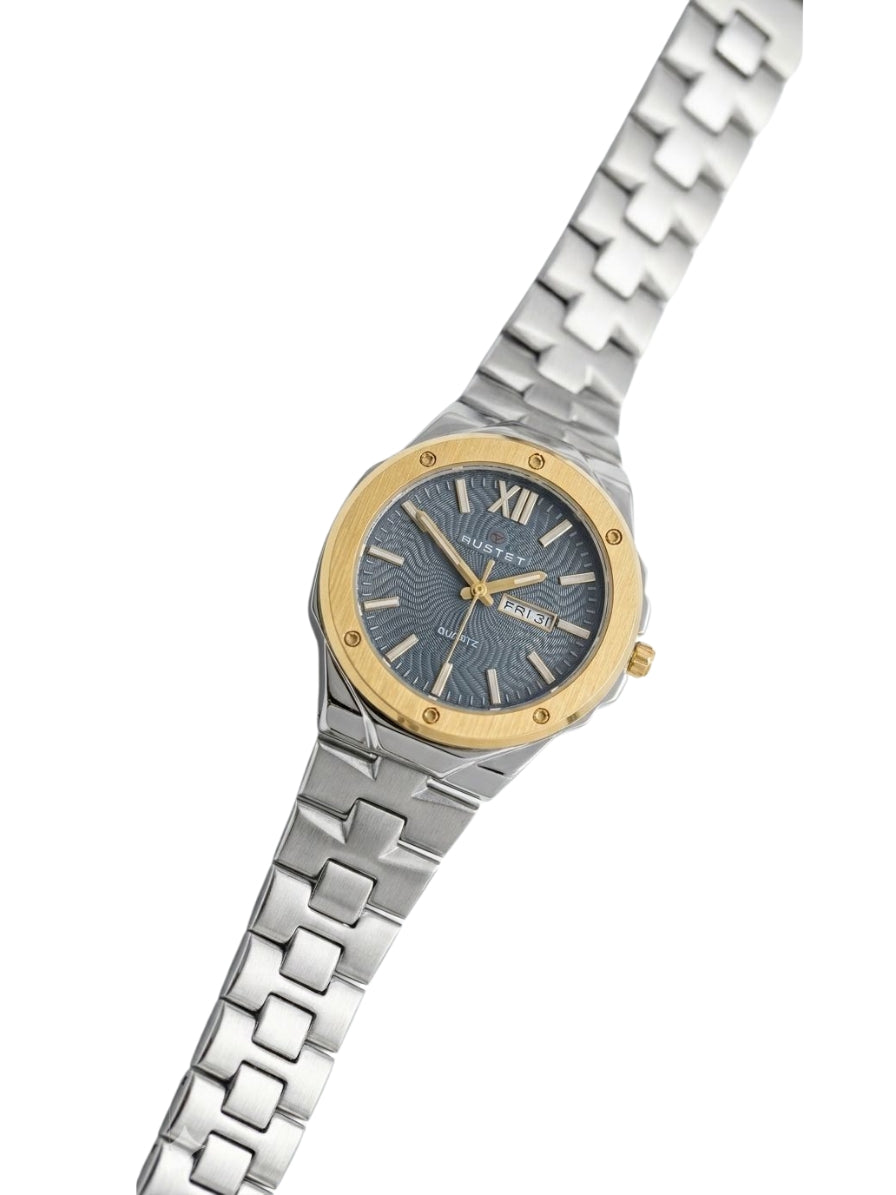 RUSTET-1053-GREY WITH GOLD AND SILVER