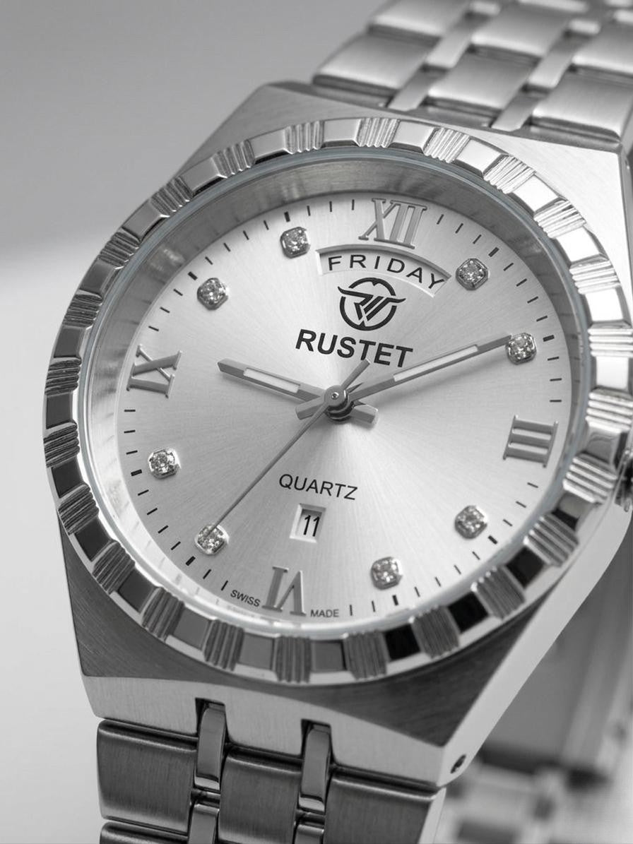 RUSTET-1062 WHITE WITH SILVER