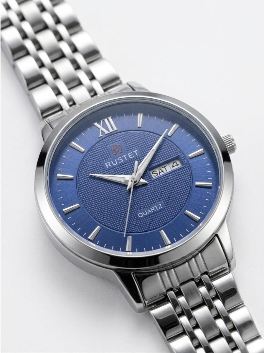 RUSTET-6006-BLUE WITH SILVER FOR HER