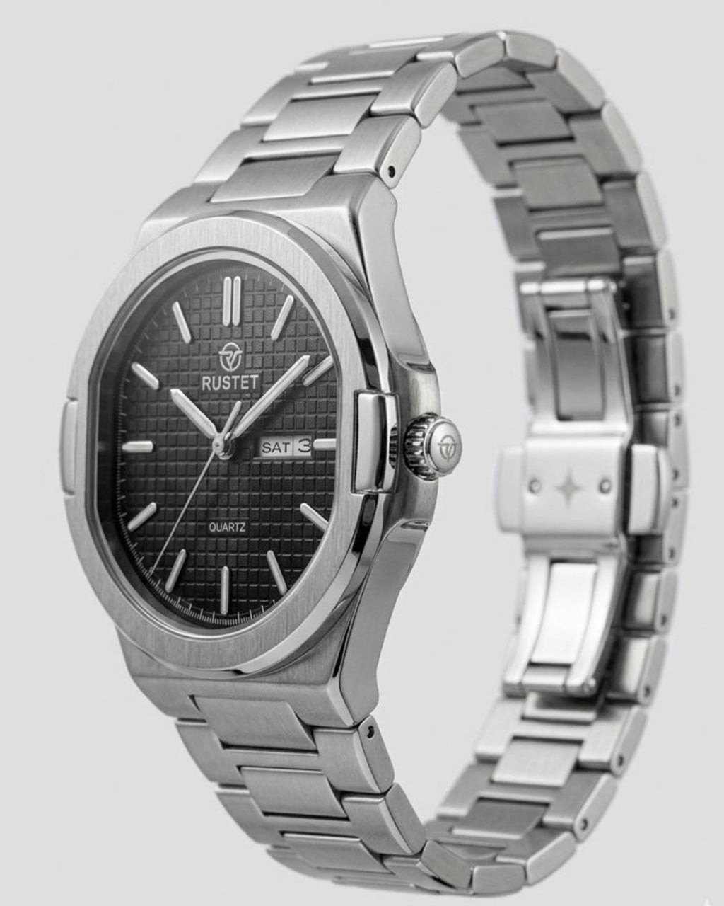 RUSTET-1045-BLACK WITH SILVER