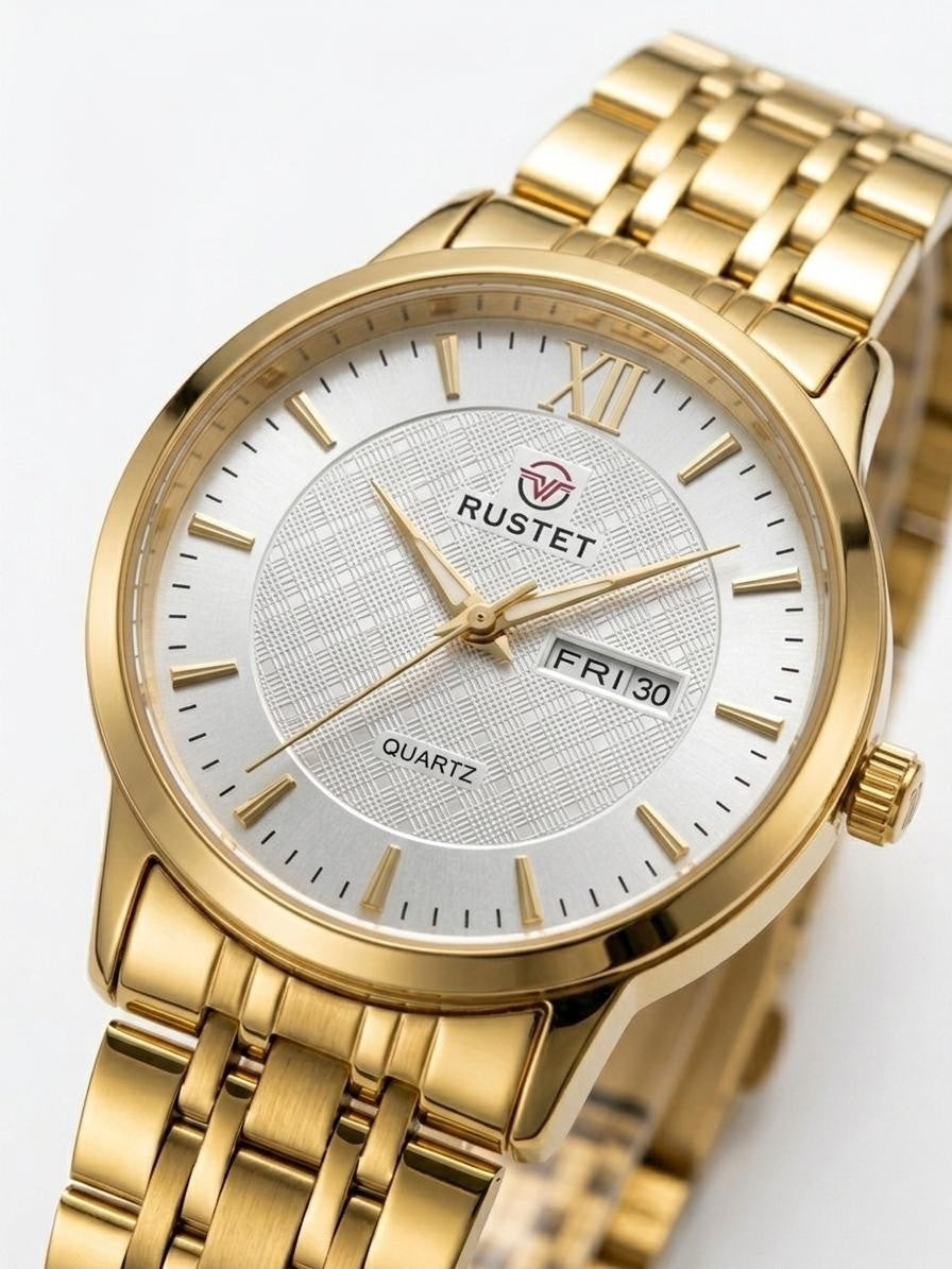 RUSTET-6006-WHITE WITH GOLD FOR HER