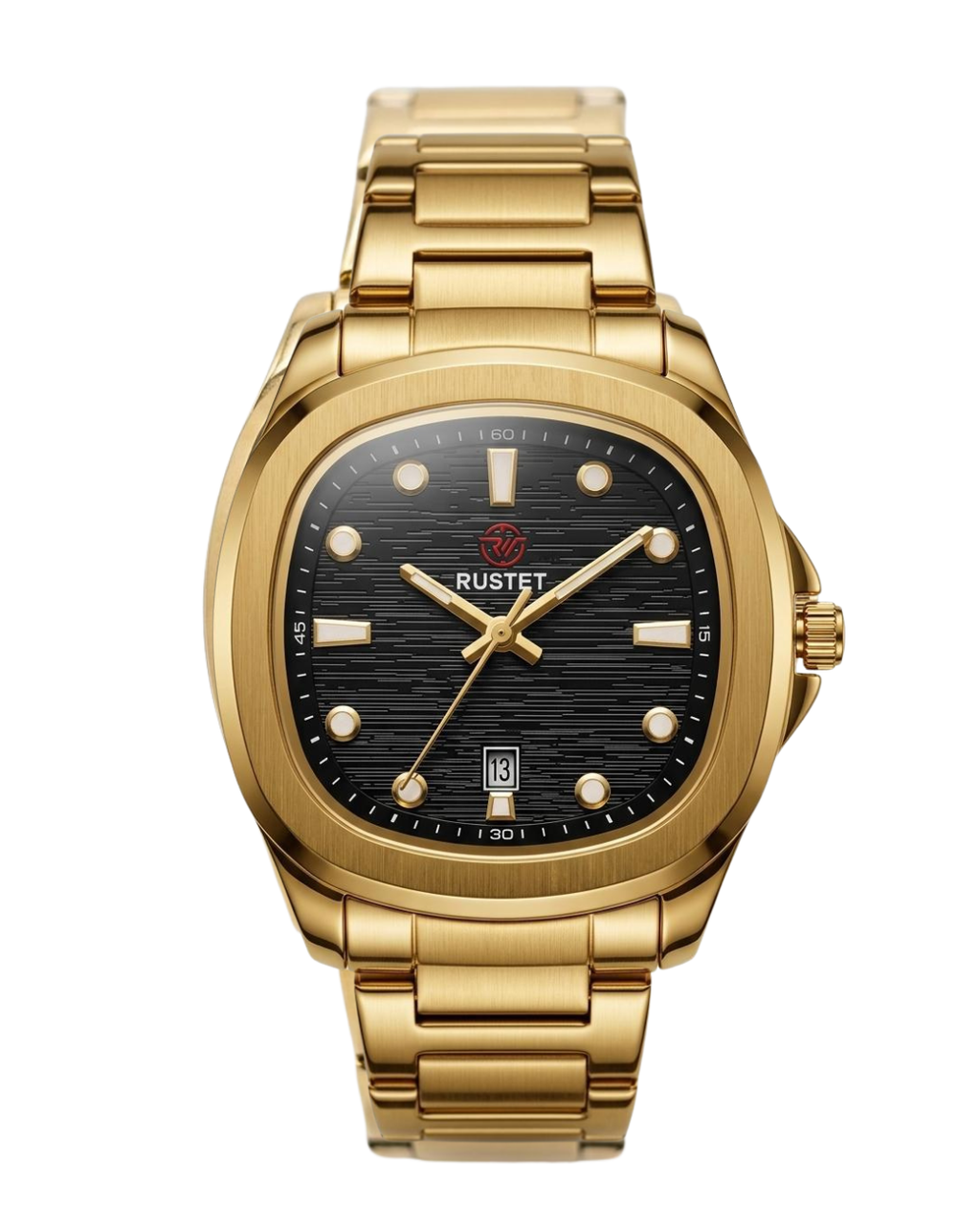 RUSTET-1058-BLACK WITH GOLD