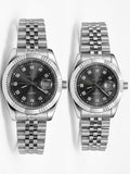 RUSTET-1041-BLACK WITH SILVER-COUPLES EDITION