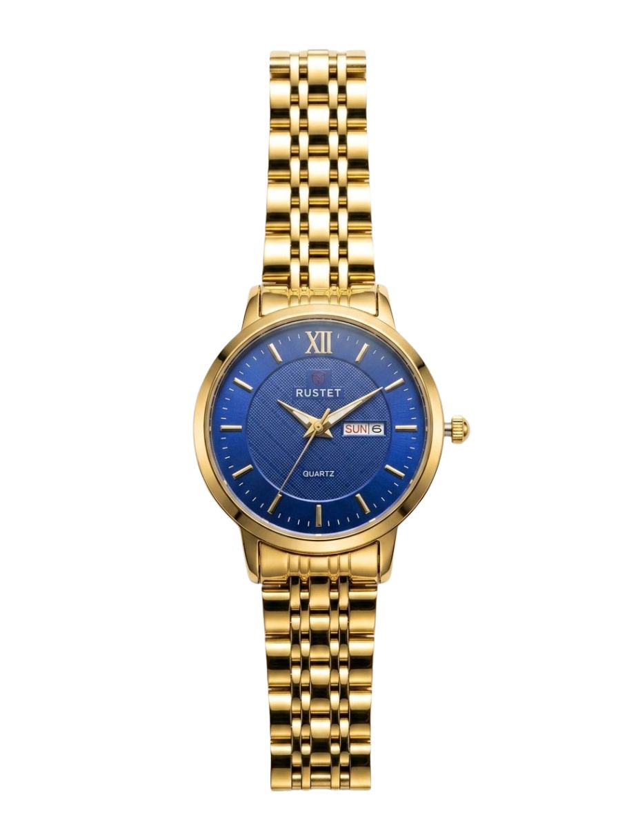 RUSTET-6006-BLUE WITH GOLD FOR HER