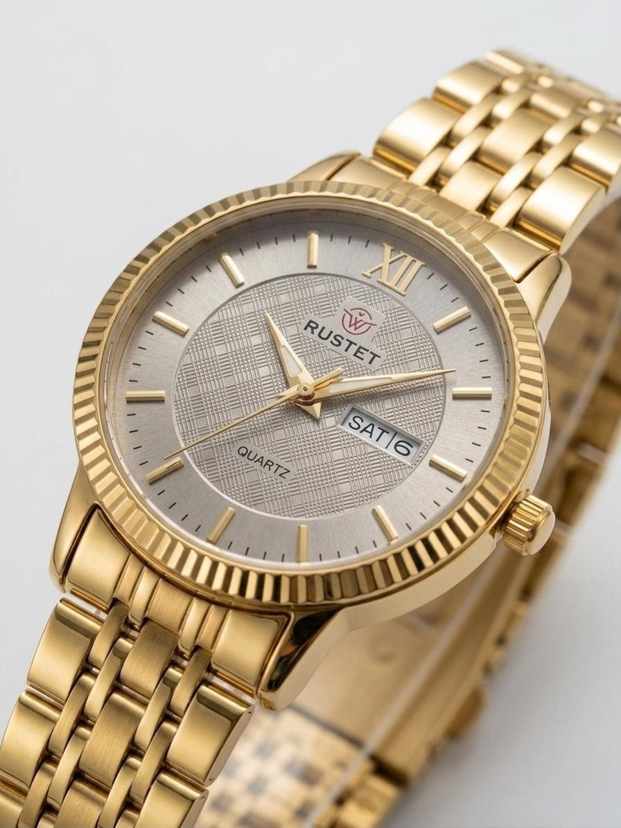 RUSTET-6006-GREY WITH GOLD FOR HER