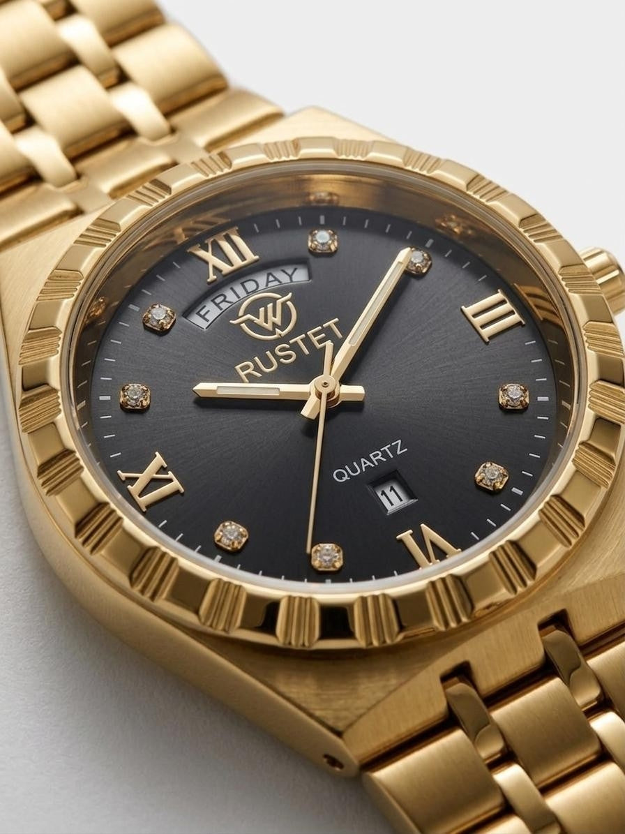 RUSTET-1062 BLACK WITH GOLDEN