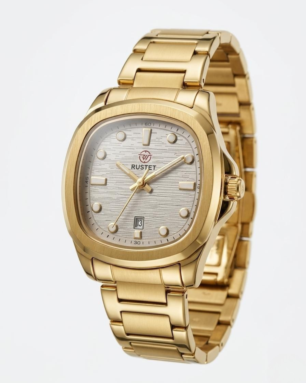 RUSTET-1058-WHITE WITH GOLD