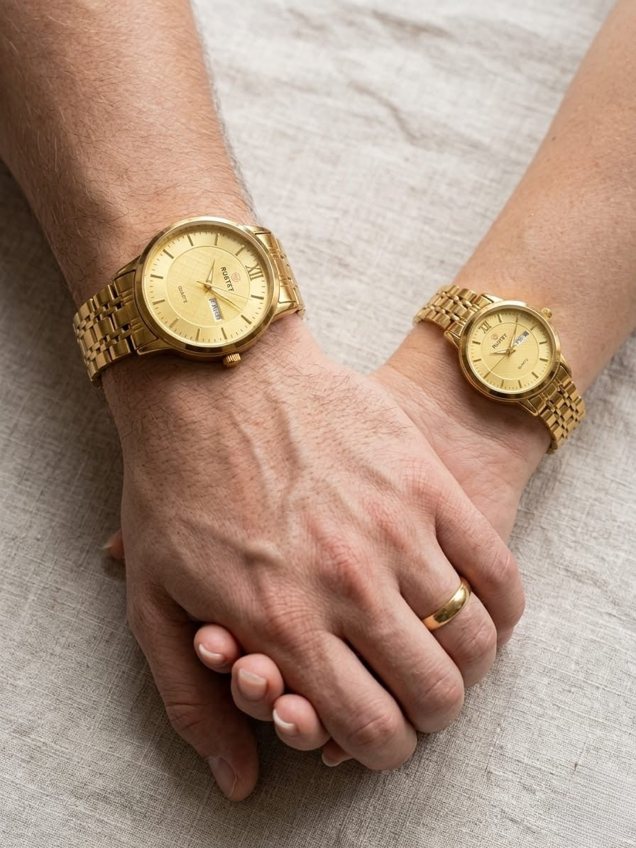 RUSTET-1006-GOLD WITH GOLD-COUPLES EDITION