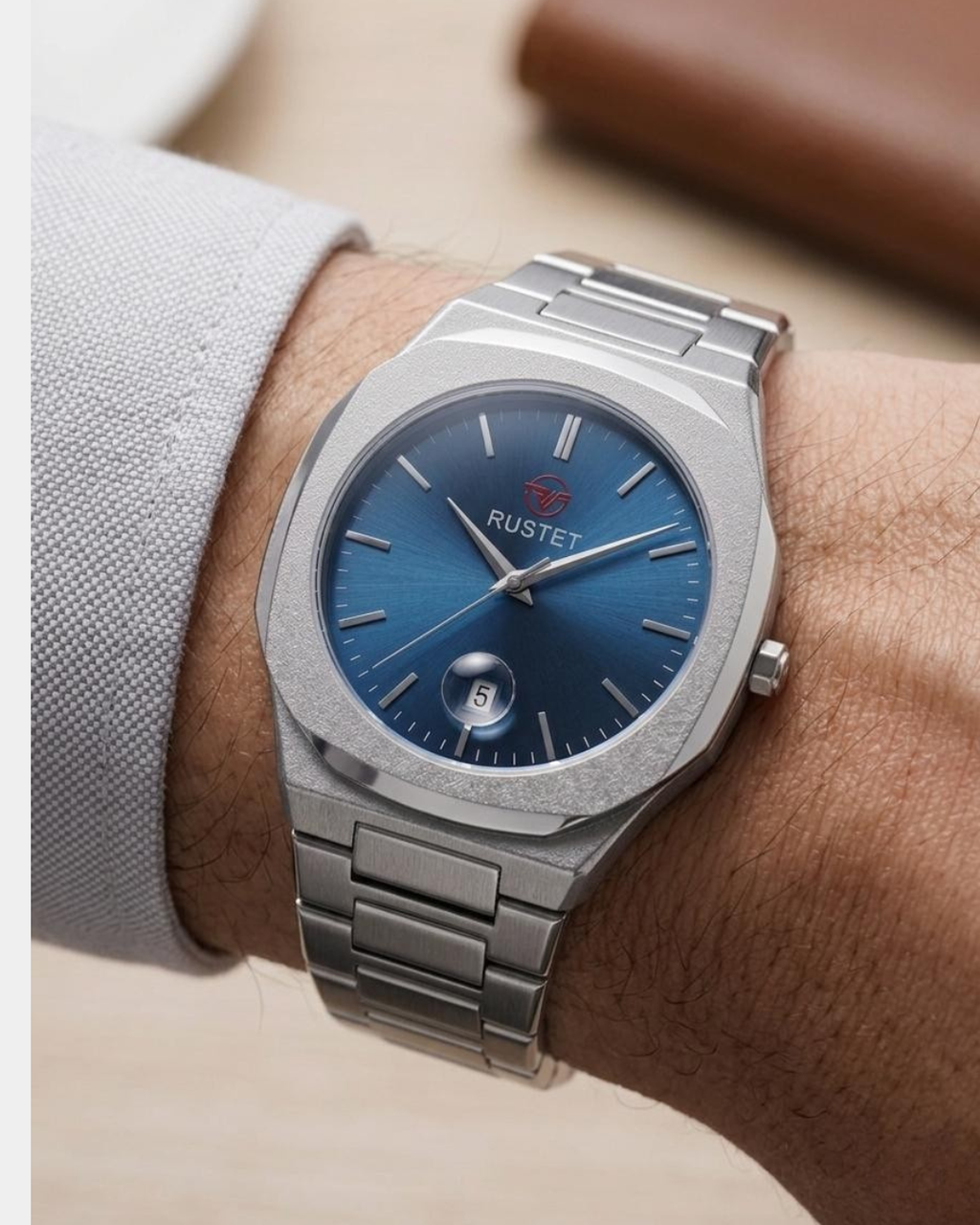 RUSTET-1019-BLUE WITH SILVER