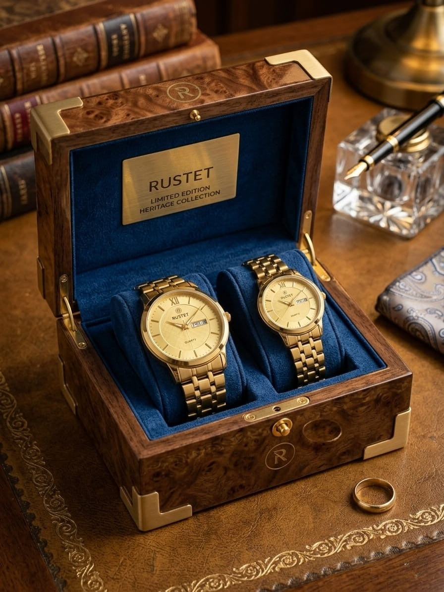 RUSTET-1006-GOLD WITH GOLD-COUPLES EDITION
