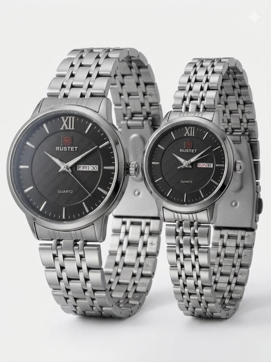 RUSTET-1006-BLACK WITH SILVER-COUPLES EDITION