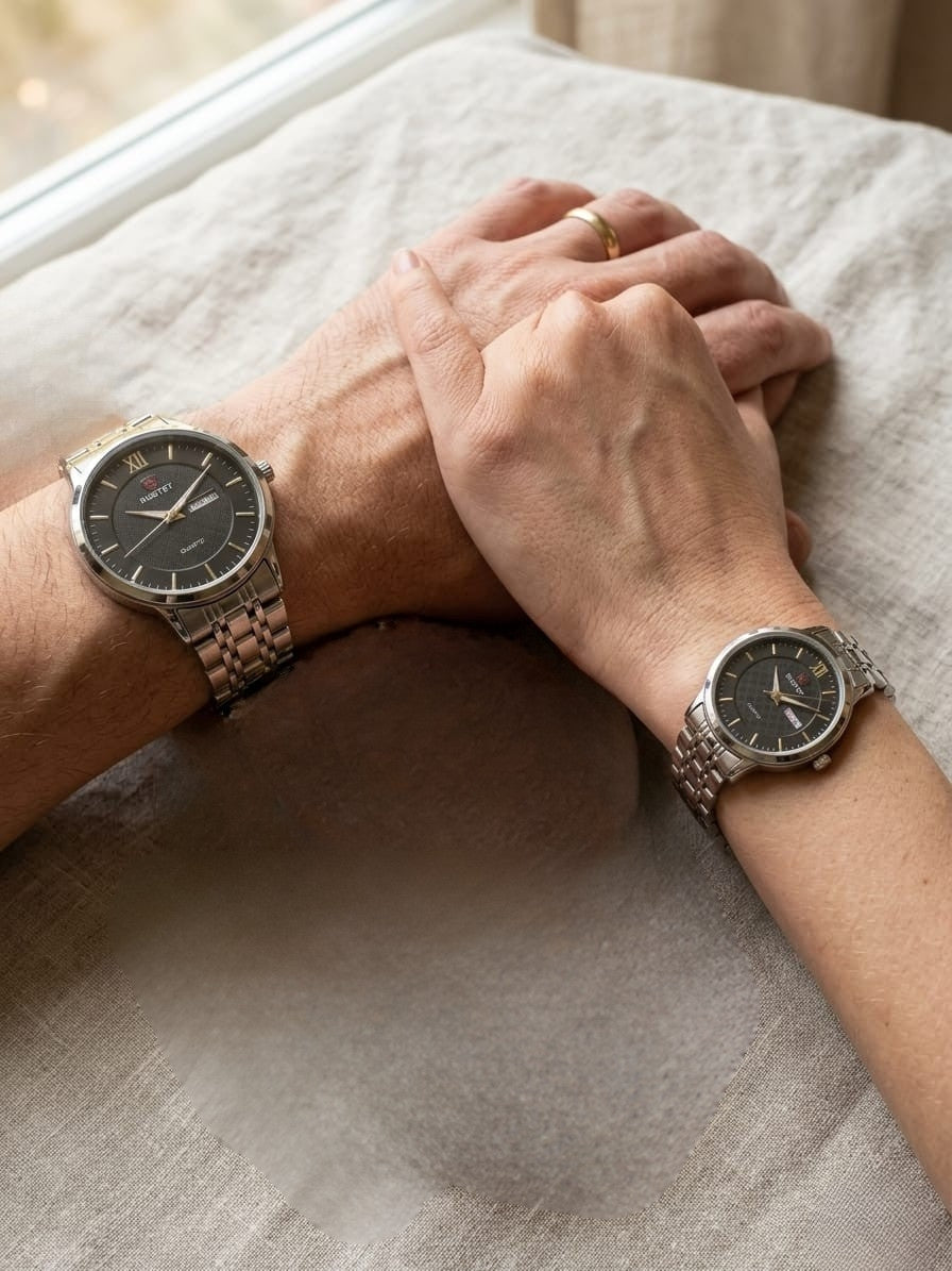 RUSTET-1006-BLACK WITH SILVER-COUPLES EDITION