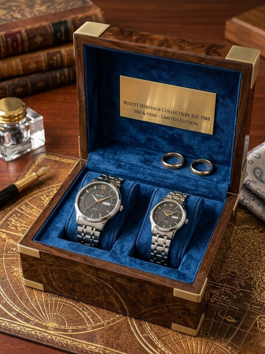 RUSTET-1006-BLACK WITH SILVER-COUPLES EDITION