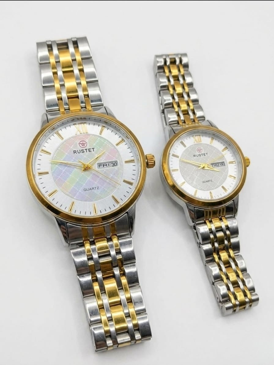 RUSTET-1006-WHITE WITH SILVER&GOLD-COUPLES EDITION