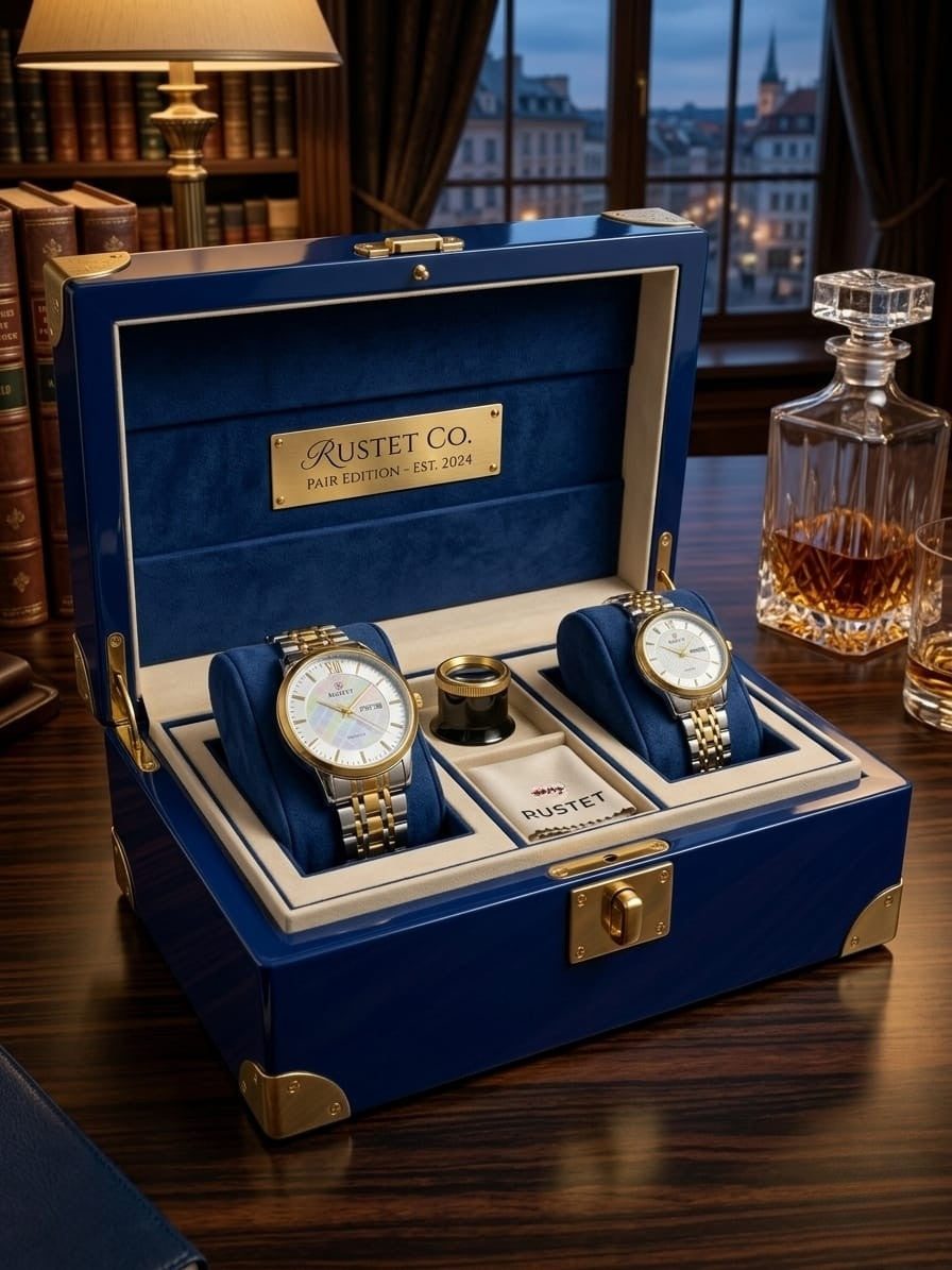 RUSTET-1006-WHITE WITH SILVER&GOLD-COUPLES EDITION