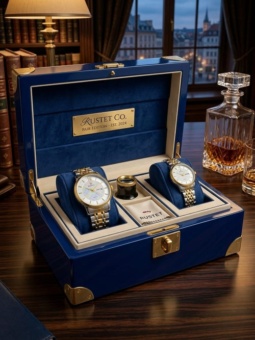 RUSTET-1006-WHITE WITH SILVER&GOLD-COUPLES EDITION